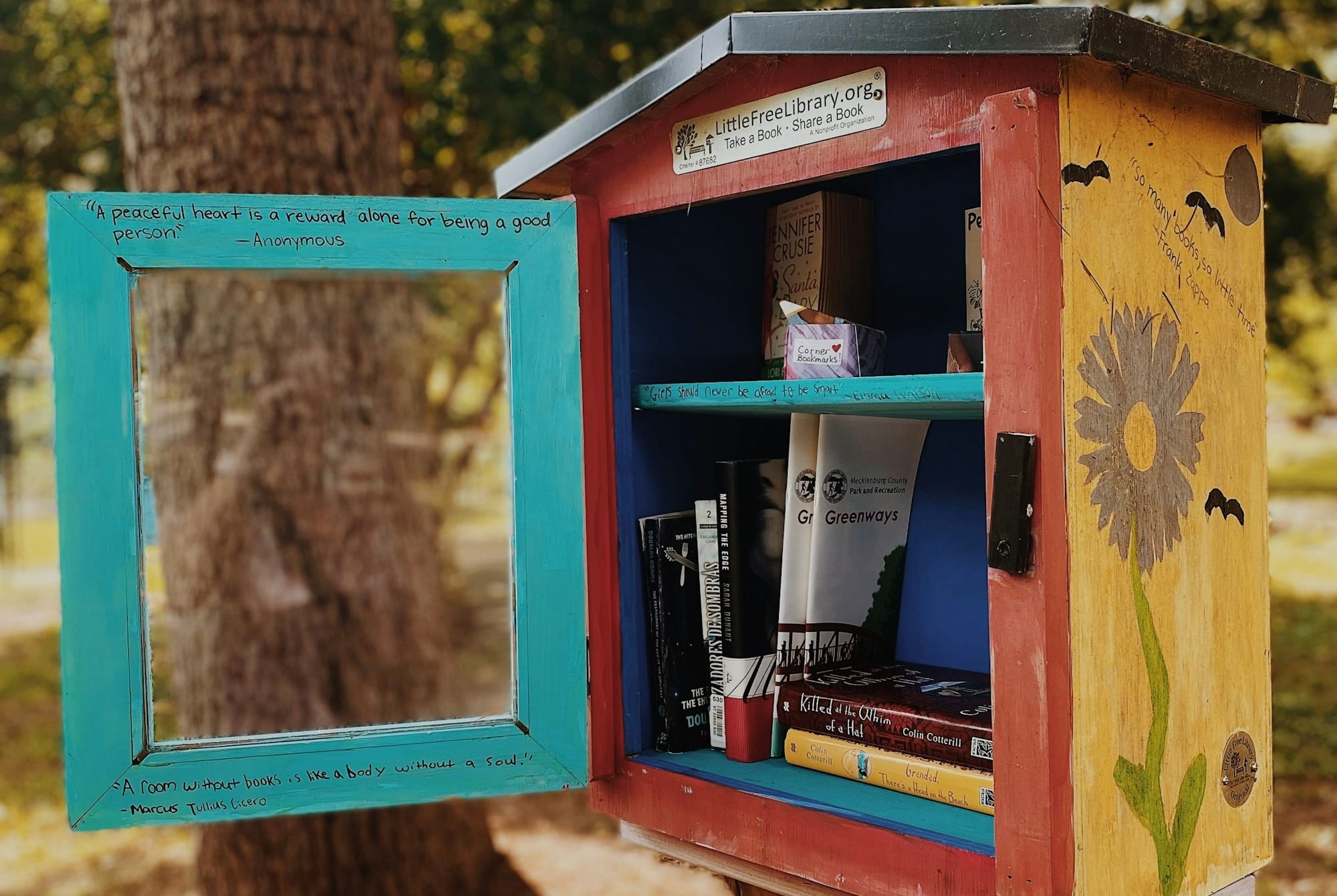 a small wooden birdhouse